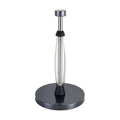 Kamenstein Perfect Tear Paper Towel Holder, 13-Inch, Bronze & 4554ASB Perfect Tear Patented Wall Mount Paper Towel Holder with Rounded Finial, 14-Inch, Silver