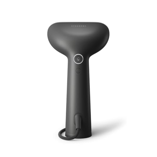 Steamery Cirrus Icon Handheld Clothes Steamer Black with Heated Plate