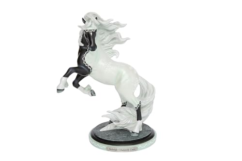 Christmas Horse Figurine - Hand-Painted Holiday Decor, 5.6 Inch