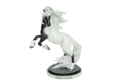 Christmas Horse Figurine - Hand-Painted Holiday Decor, 5.6 Inch