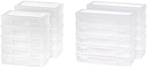 IRIS Modular Supply Case - PVC-Free, Large 10 Pack - Clear Storage Solution for Organizing