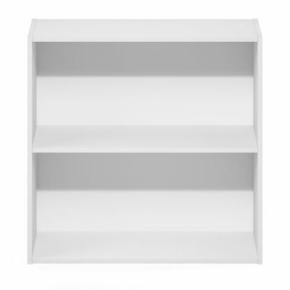 Furinno PASIR 2-Tier Book Shelf White 11.6 x 24.6 x 23.7 Inches