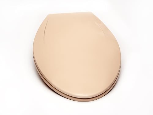 Bath Décor 2Q1E6-20 Deluxe Slow Close Plastic Toilet Seat with Vari Adjust Lok-Down R'N'C Hinge and Quik-Lok Mounting Hardware, Elongated, Venetian Pink