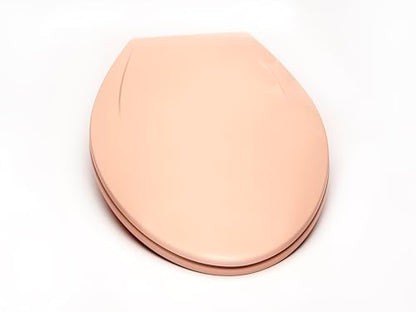 Bath Décor 2Q1E6-20 Deluxe Slow Close Plastic Toilet Seat with Vari Adjust Lok-Down R'N'C Hinge and Quik-Lok Mounting Hardware, Elongated, Venetian Pink