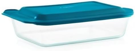 Pyrex Deep 9x13-Inch Glass Baking Dish - Oven, Freezer & Microwave Safe with Lid | Clear Casserole Container