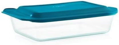 Pyrex Deep 9x13-Inch Glass Baking Dish - Oven, Freezer & Microwave Safe with Lid | Clear Casserole Container