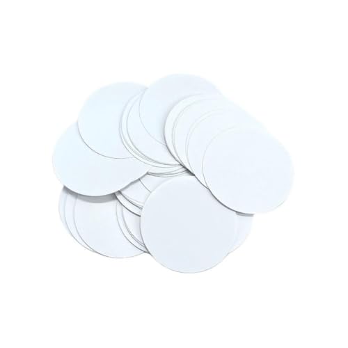 25mm Round Cardboard Paper Circles - 100 DIY Craft Discs for Drawing Painting