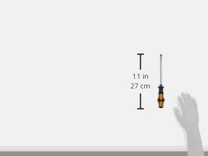 Wera Kraftform Plus 932 A Slotted Screwdriver - 10mm Head, 7" Blade Length, Multicolor