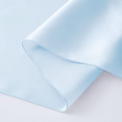 Satin Table Runners 12 x 108 Inches - Pale Blue - Pack of 6
