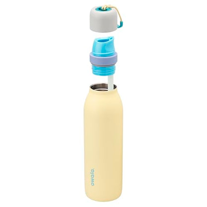 Insulated Stainless Steel Water Bottle 18oz with Twist Lid & Carry Loop
