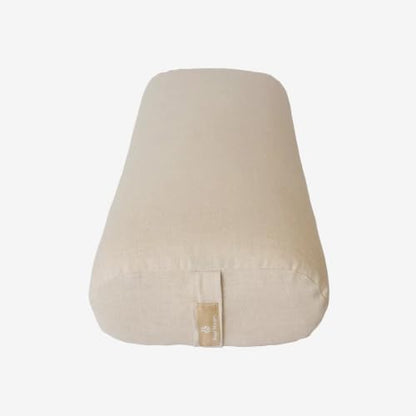 Yoga Bolster Pillow - Natural Linen Support Cushion for Restorative Yoga & Meditation