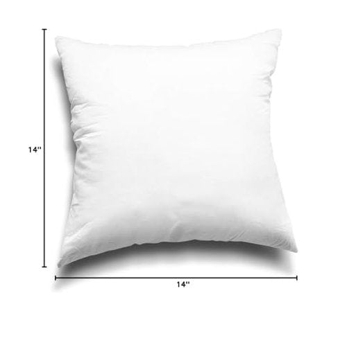EDOW Throw Pillow Inserts, Set of 4 Lightweight Down Alternative Polyester Pillow, Couch Cushion, Sham Stuffer, Machine Washable. (White, 18x18)