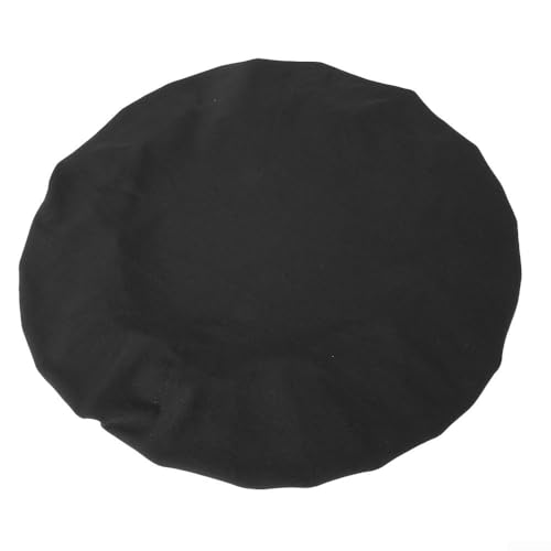 Removable Chair Seat Cover Elastic Spandex Fit Square Round Oblong Cushions Black