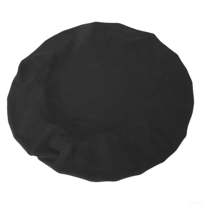 Removable Chair Seat Cover Elastic Spandex Fit Square Round Oblong Cushions Black