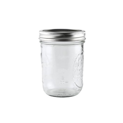 Ball - 16oz Wide Mouth Jars with Lids & Bands 12 Pack Jars, Large Glass Mason Jar for Food Storage with airtight Lid, 0.125 Gallon Glass Jar with Lid and Bands, Set of 12