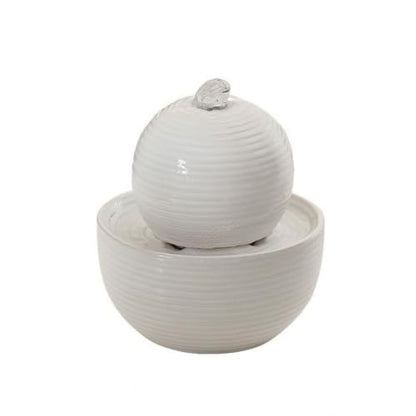 Compact Tabletop Water Fountain with Circulating Water and LED Color Change