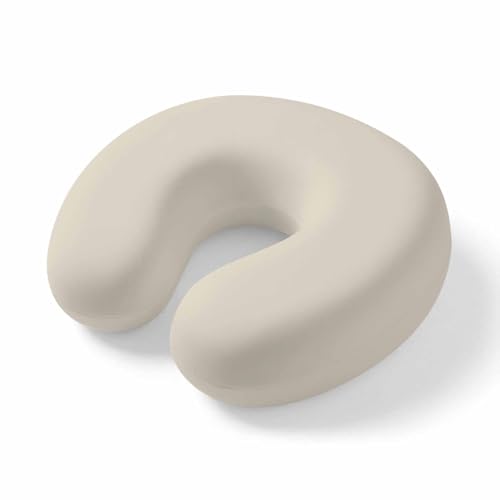 Travel U-Shaped Neck Pillow Memory Foam Support Cushion White Portable