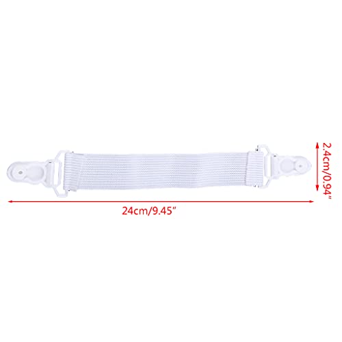 Bed Sheet Elastic Gripper Clips - Secure Mattress & Tablecloth Fasteners 4Pcs