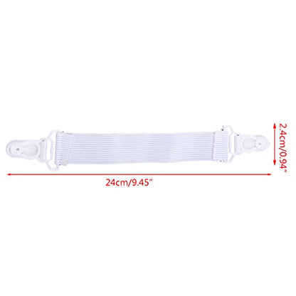 Bed Sheet Elastic Gripper Clips - Secure Mattress & Tablecloth Fasteners 4Pcs