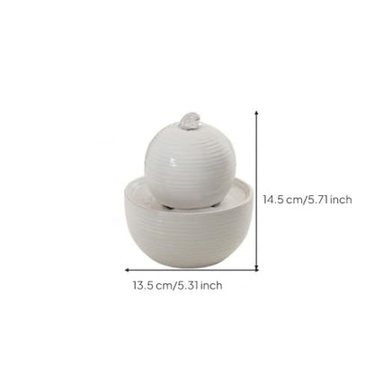 Compact Tabletop Water Fountain with Circulating Water and LED Color Change