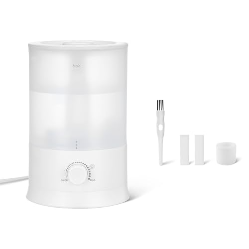 Bedroom Humidifier with Essential Oil Diffuser, 3L Water Tank, Quiet Ultrasonic Mist
