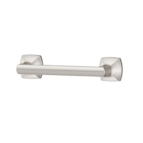 Pfister Vaneri Toilet Paper Holder, Bathroom Tissue Roll Holder, Wall-Mounted, Screw-In, Spot Defense Brushed Nickel Finish, BPHVRI0GS