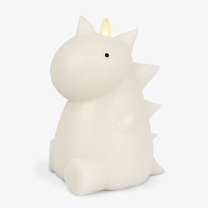 Dinosaur Flameless LED Candle - Color Changing Real Wax Night Light with Remote