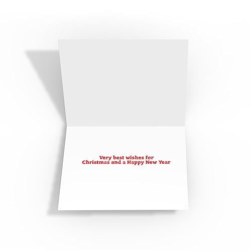Horse and Donkey Christmas Greeting Cards Set - 18 Holiday Cards & Envelopes