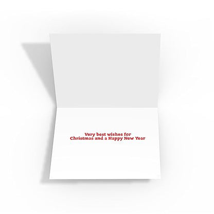 Horse and Donkey Christmas Greeting Cards Set - 18 Holiday Cards & Envelopes