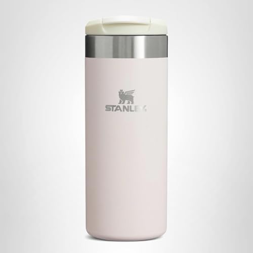 Stanley AeroLight Transit Bottle 16 oz | Locking Drink Through Lid | Leak Resistant Water Bottle or Coffee Travel Mug | Lightweight Insulated Stainless Steel | BPA-Free | Rose Quartz
