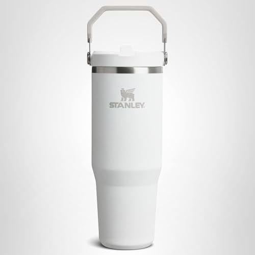 STANLEY IceFlow 2.0 Flip Straw Tumbler with Handle 40 oz | Twist On Lid and Flip Up Straw | Leakproof Water Bottle | Insulated Stainless Steel | BPA-Free | Frost
