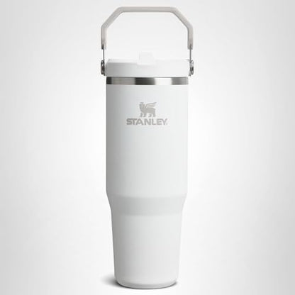 STANLEY IceFlow 2.0 Flip Straw Tumbler with Handle 40 oz | Twist On Lid and Flip Up Straw | Leakproof Water Bottle | Insulated Stainless Steel | BPA-Free | Frost
