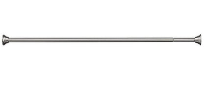 Moen Straight Adjustable Mounted Shower Curtain Rod for Bathroom, Brushed Nickel Finish, TR1000BN