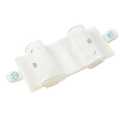 Kids Pillow Case Blue Soft Cotton Breathable Washable Support