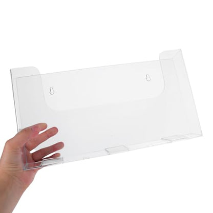 Large Wall Mounted Acrylic File Holder for Flyers Posters - Office Organization