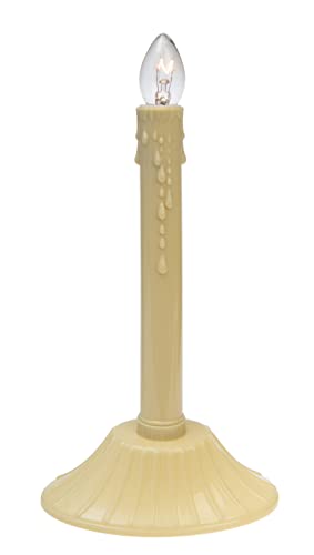 9.5-Inch Ivory Candolier Christmas Candle Lamp 2 Pack - Indoor Holiday Decor