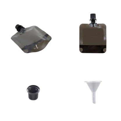 Travel Plastic Flasks with Leak-Proof Caps - 50ml Reusable Pouches