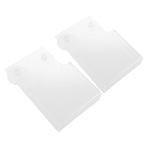 Wall Mounted Magazine Holder Acrylic with Suction Cups 2pcs