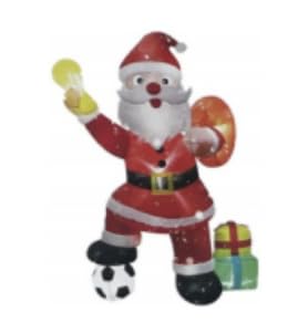 6FT Santa Football Inflatable Decoration - Christmas Inflatables