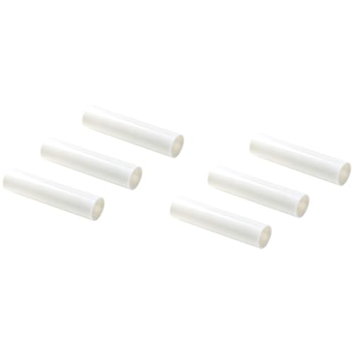 White Plastic Candle Cover Sleeves for Chandeliers - 6 Pack, 4 Inch