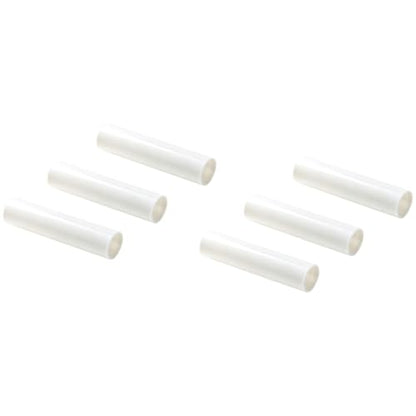 White Plastic Candle Cover Sleeves for Chandeliers - 6 Pack, 4 Inch