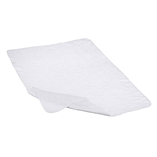 American Baby Company Waterproof Flat Reusable Multi-use Pad Protector, Quilt-Like Multi-use Protective Mattress Pad Cover for Babies, Adults and Pets, White, 27" x 36"