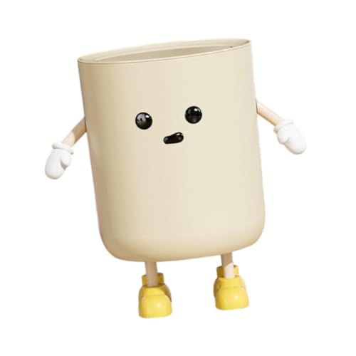 12 L Standing Waterproof Trash Can with Lid - Modern Waste Bin for Home & Entryway