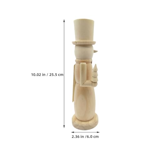 DIY Wooden Nutcracker Soldier Ornament - Unfinished Christmas Decor