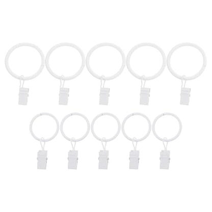 20pcs Iron Curtain Clip Rings with Hooks for Curtains - Heavy Duty Support