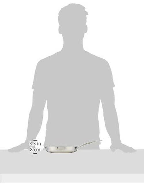 Cuisinart MultiClad Pro 8" Open Skillet, 8-Inch, Non Stick Stainless Steel