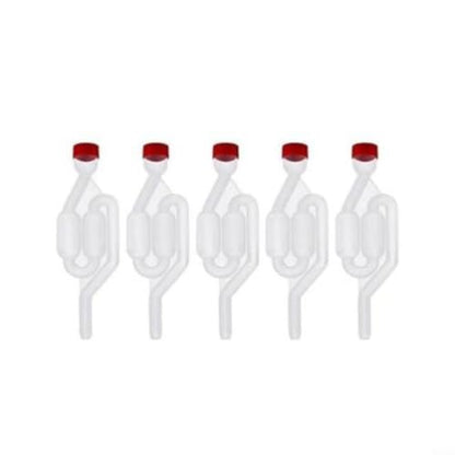 5 Pack S-Shape Airlock Fermentation Valves for Homebrew Wine & Beer
