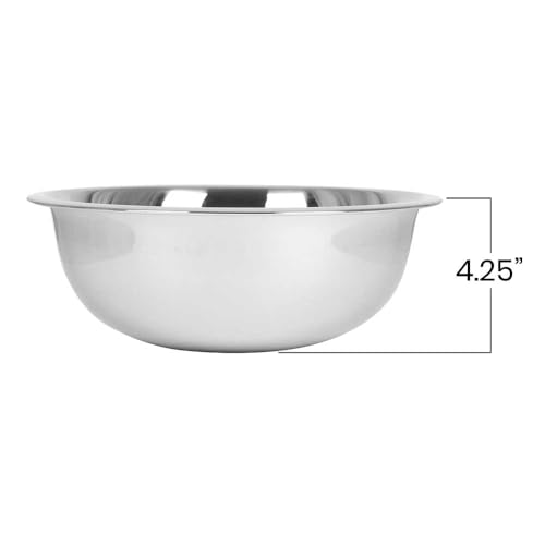 Lindy's Extra Heavy Stainless Steel Mixing Bowl, Mixing ingredients, Serving Salads, or Storing Leftovers, Multipurpose Bowl (8-Quart)