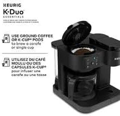 Keurig K-Duo Essentials Coffee Maker - Hot & Iced Single Serve K-Cup Pod & Carafe, Gen 2