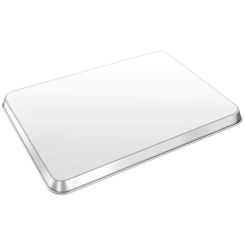 Baking Sheet, Yododo Stainless Steel Baking Pans Tray Cookie Sheet Toaster Oven Tray Pan Cookie Pan, Non Toxic & Healthy, Superior Mirror Finish & Rust Free, Easy Clean & Dishwasher Safe - 17.3 inch